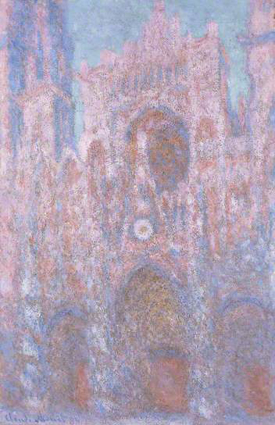 Rouen Cathedral Setting Sun (Symphony in Grey and Pink) Claude Monet
